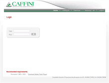 Tablet Screenshot of caffinispareparts.com